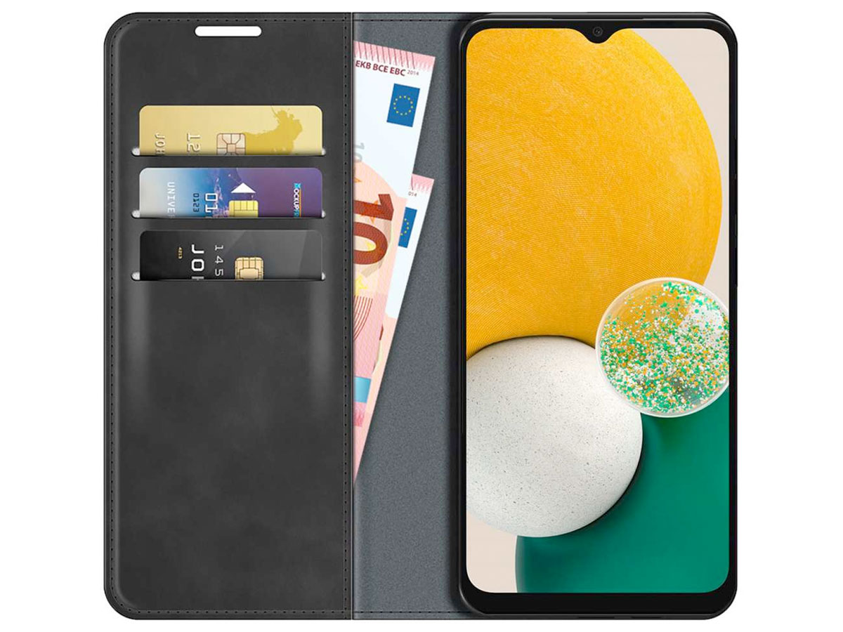 Just in Case Slim BookCase Zwart - Samsung Galaxy A13 4G hoesje