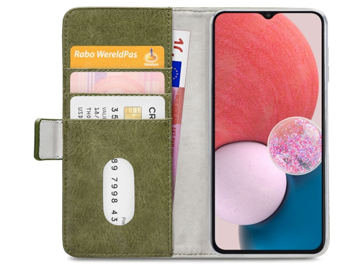 Mobilize Elite Walletbook Groen - Samsung Galaxy A13 4G hoesje