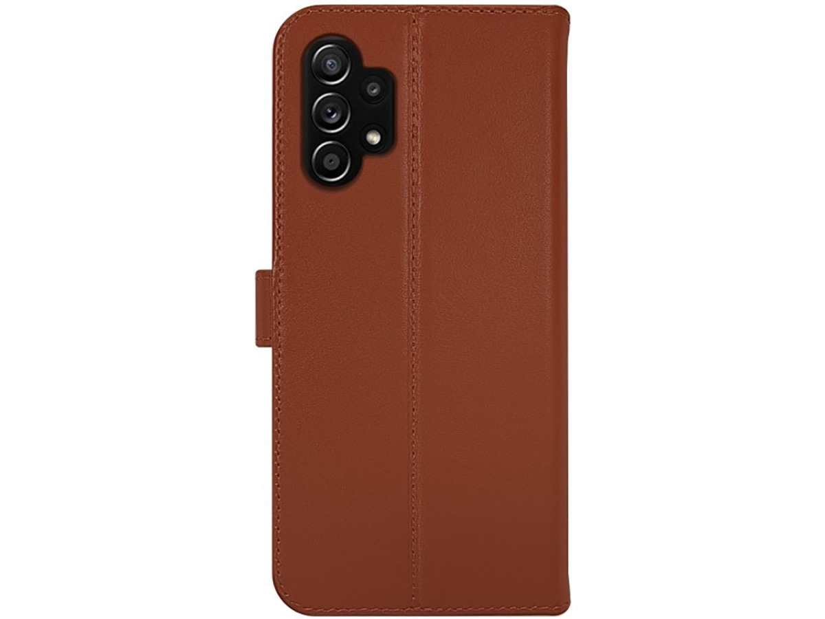 Valenta Leather Bookcase Bruin - Samsung Galaxy A13 4G hoesje