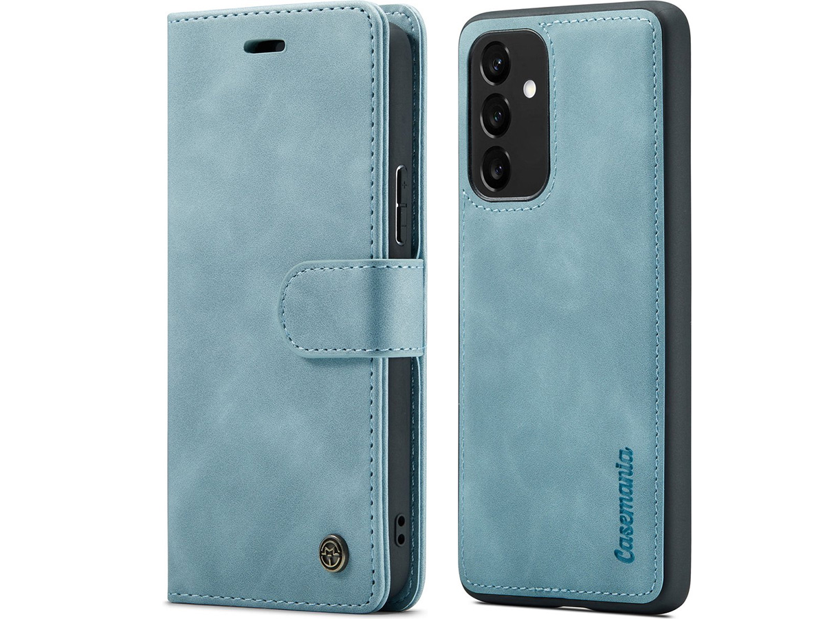 CaseMania 2in1 Magnetic Bookcase Aqua - Samsung Galaxy A14 5G Hoesje