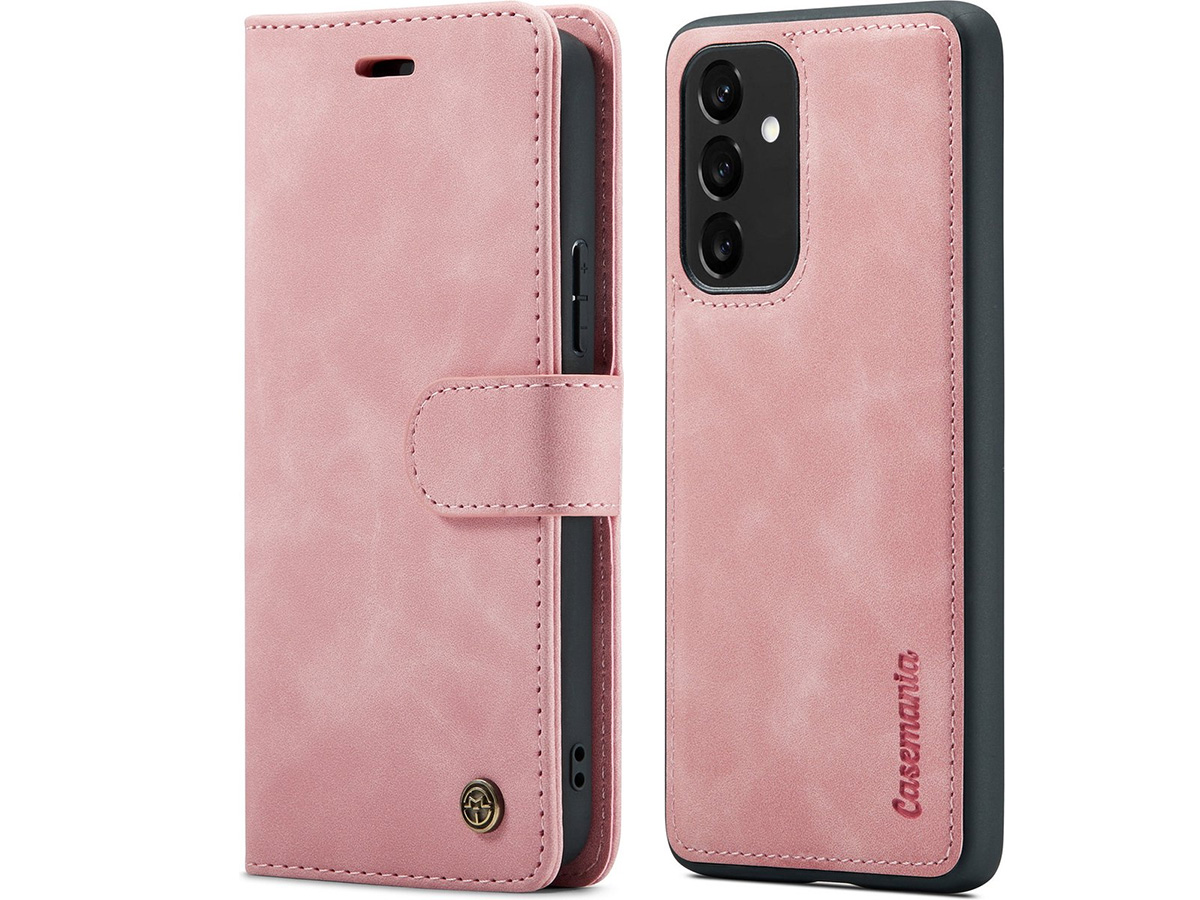 CaseMania 2in1 Magnetic Bookcase Roze - Samsung Galaxy A14 5G Hoesje