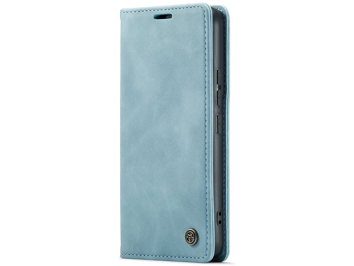 CaseMania Vintage Slim Bookcase Aqua - Samsung Galaxy A14 5G hoesje