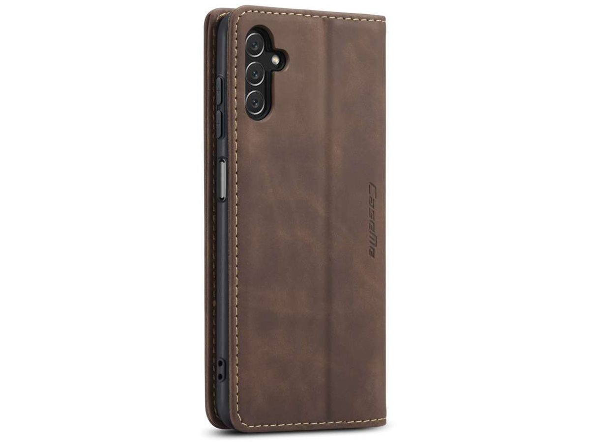 CaseMania Vintage Slim Bookcase Bruin - Samsung Galaxy A14 5G hoesje