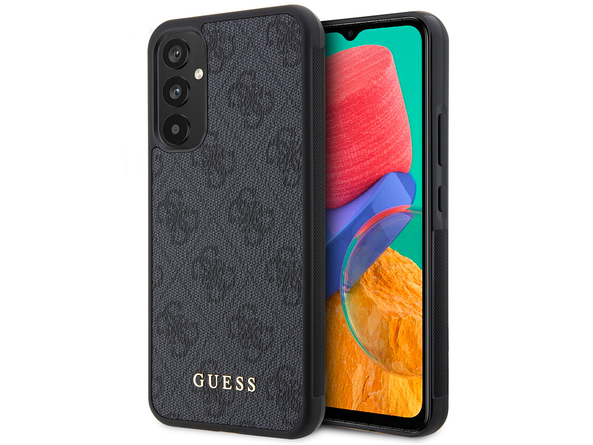 Guess 4G Monogram Case Grijs - Samsung Galaxy A14 hoesje