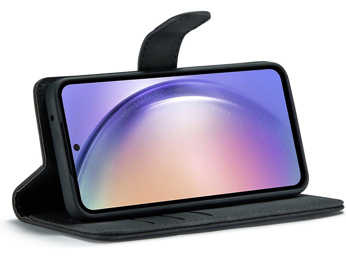 CaseMania 2in1 Magnetic Bookcase Zwart - Samsung Galaxy A15 Hoesje
