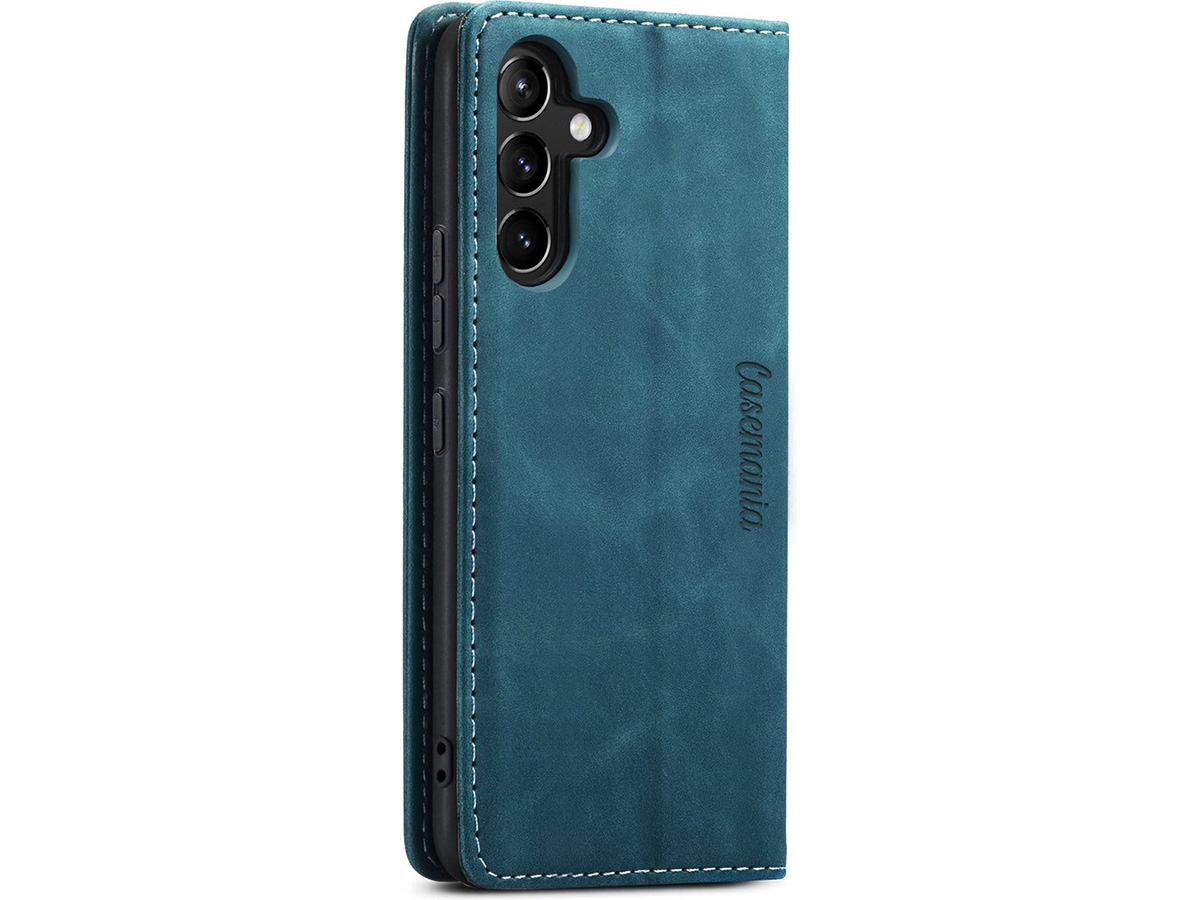 CaseMania Vintage Slim Bookcase Groen - Samsung Galaxy A15 hoesje