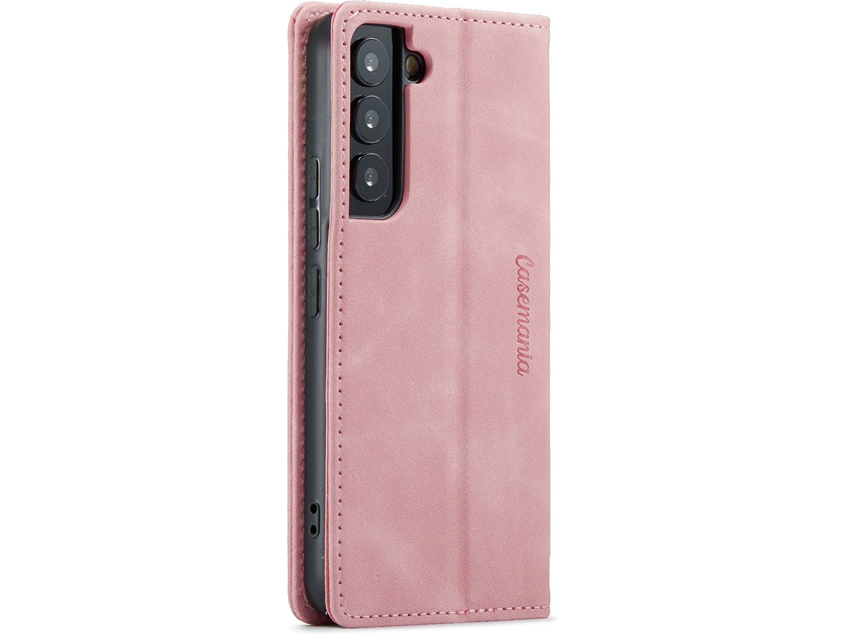 CaseMania Vintage Slim Bookcase Roze - Samsung Galaxy A15 hoesje