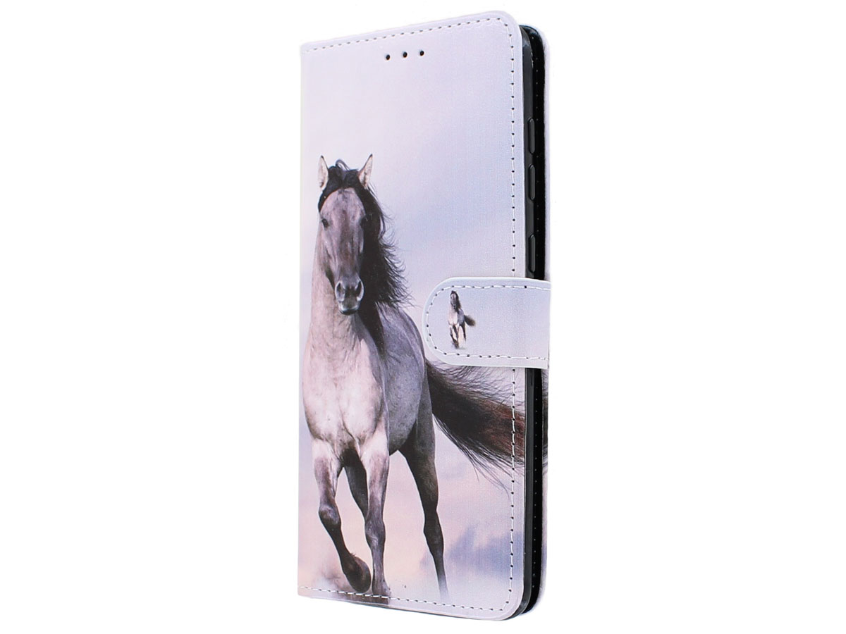 Book Case Mapje Paarden - Samsung Galaxy A21s hoesje
