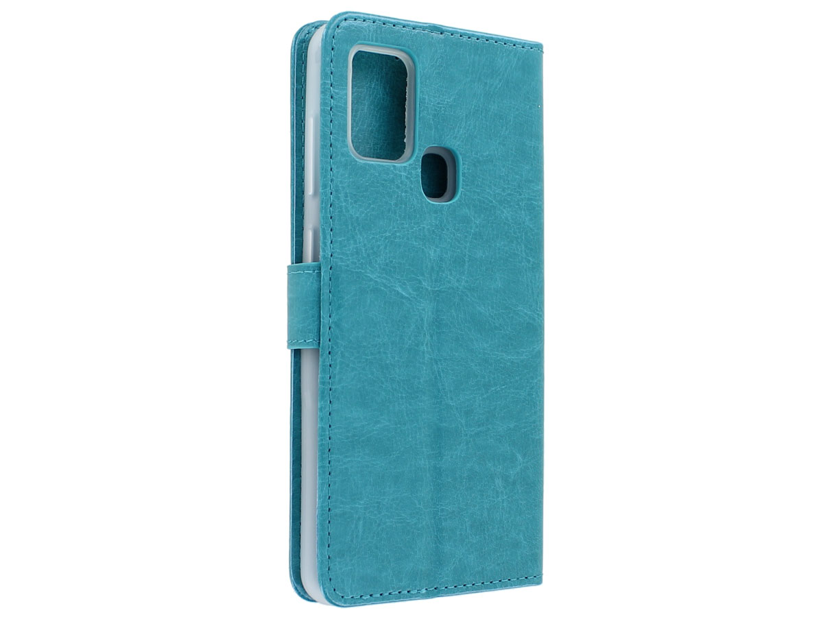Bookcase Mapje Turquoise - Samsung Galaxy A21s hoesje