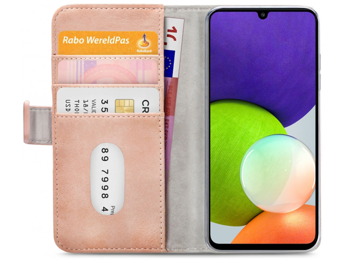 Mobilize Elite Walletbook Roze - Samsung Galaxy A22 4G hoesje