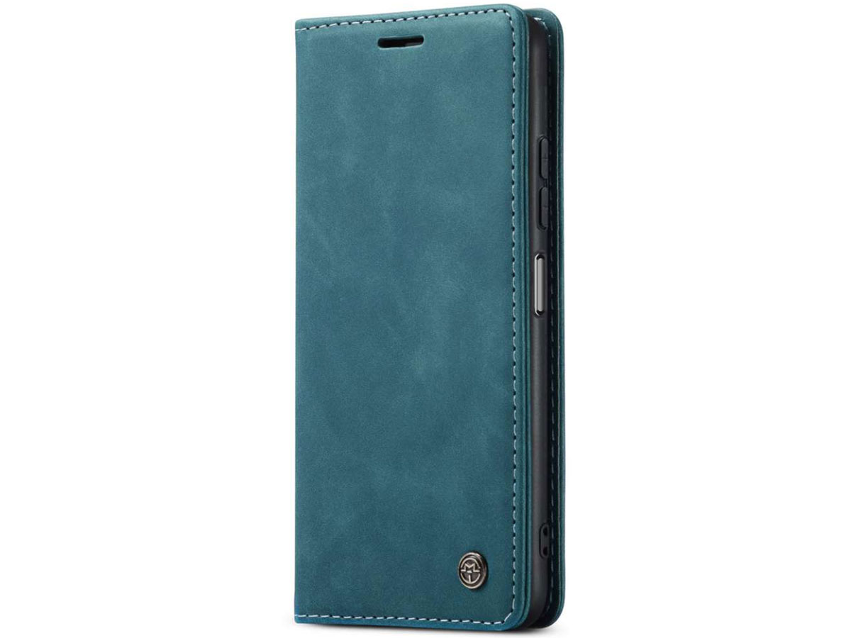 CaseMe Vintage BookCase Blauw - Samsung Galaxy A22 5G hoesje