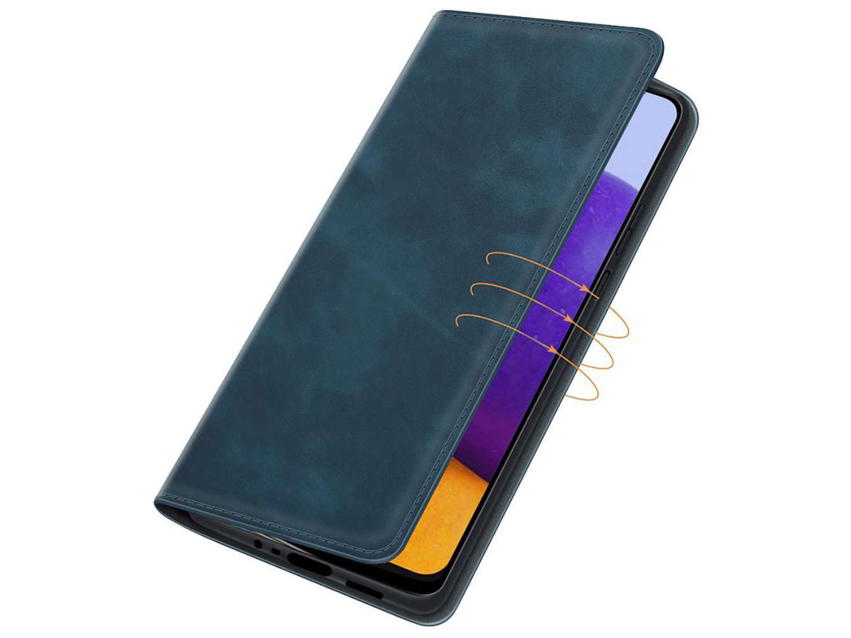 Just in Case Magnetic BookCase Blauw - Samsung Galaxy A22 5G hoesje