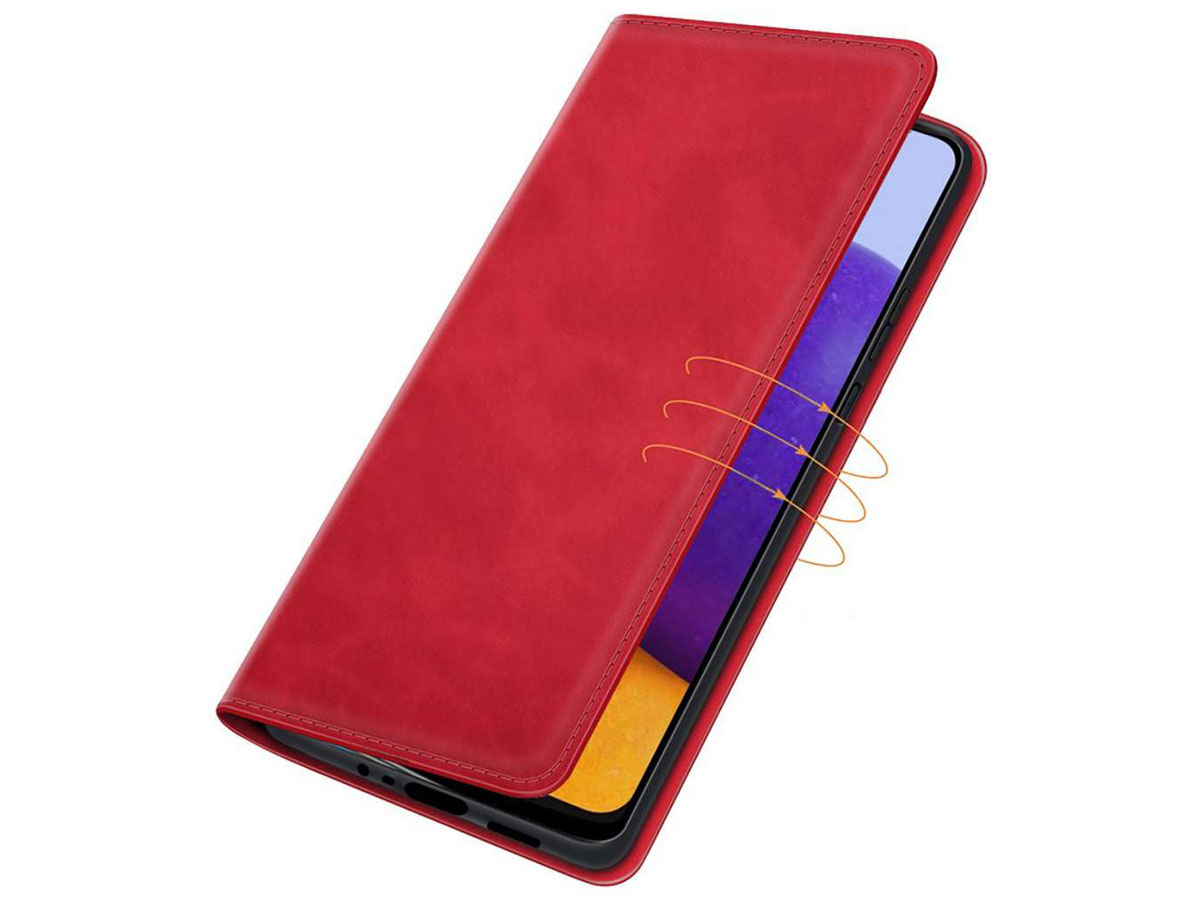 Just in Case Magnetic BookCase Rood - Samsung Galaxy A22 5G hoesje