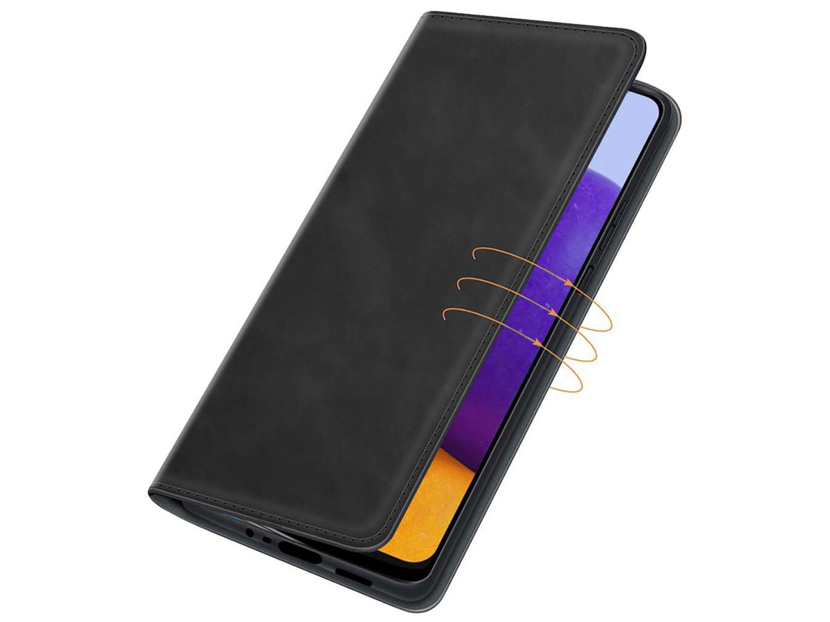 Just in Case Magnetic BookCase Zwart - Samsung Galaxy A22 5G hoesje