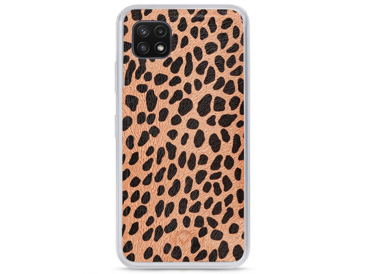 Mobilize 2in1 Magnet Zipper Case Green Leopard - Samsung Galaxy A22 5G hoesje