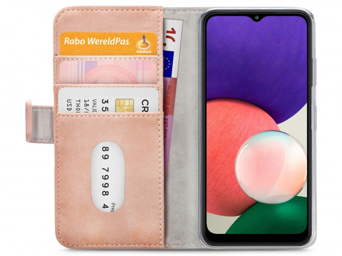 Mobilize Elite Walletbook Roze - Samsung Galaxy A22 5G hoesje