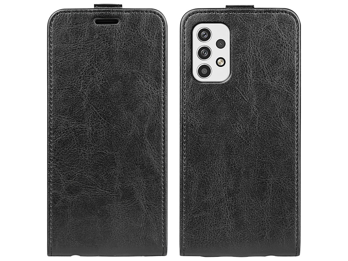 Just in Case Flip Case Zwart - Samsung Galaxy A23 hoesje