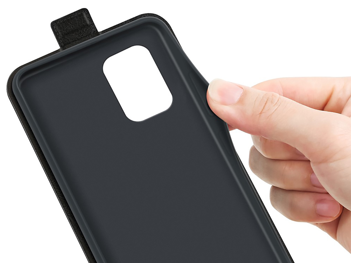 Just in Case Flip Case Zwart - Samsung Galaxy A23 hoesje