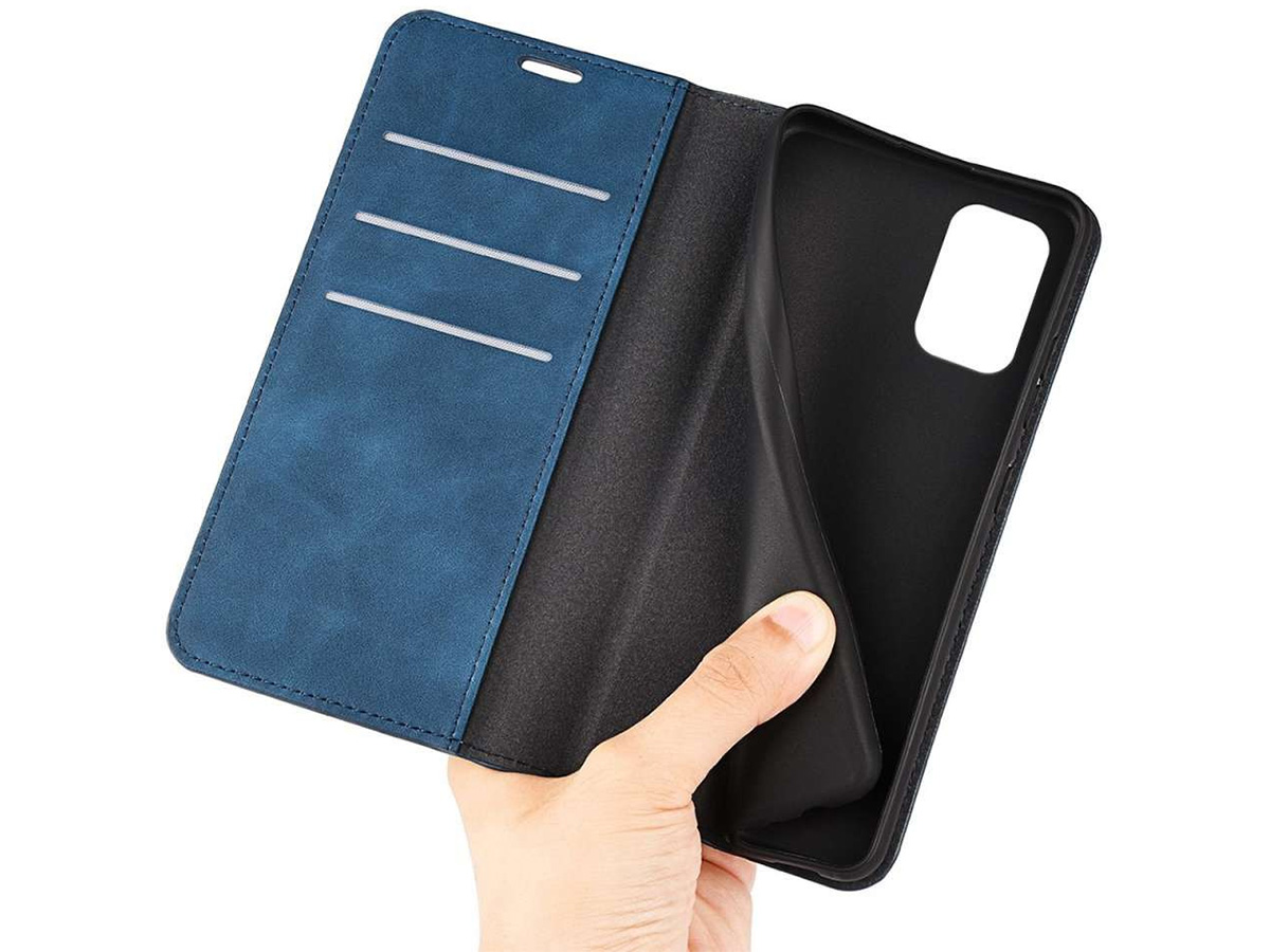 Just in Case Slim Wallet Case Blauw - Samsung Galaxy A23 hoesje