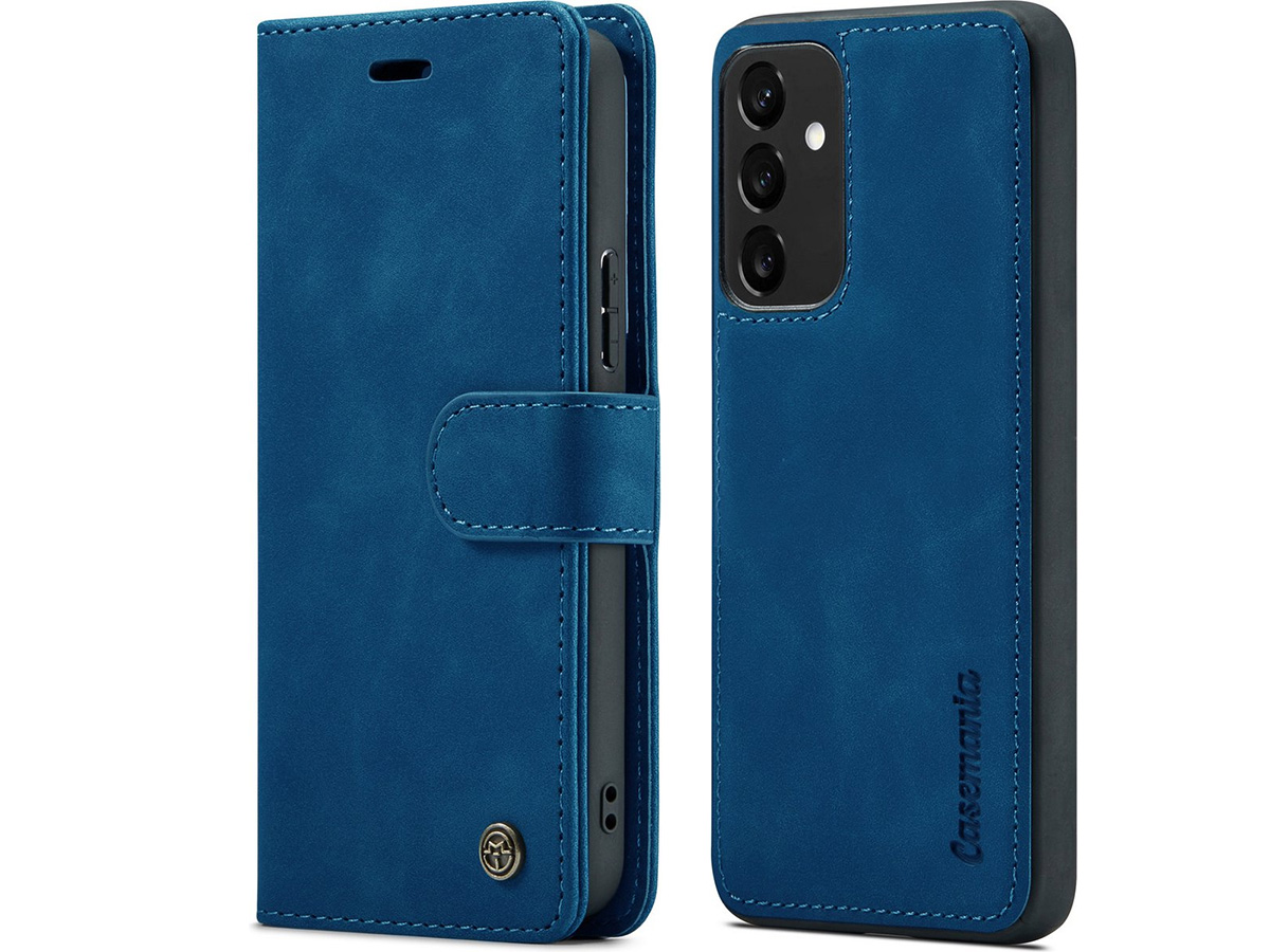 CaseMania 2in1 Magnetic Bookcase Donkerblauw - Samsung Galaxy A24 Hoesje