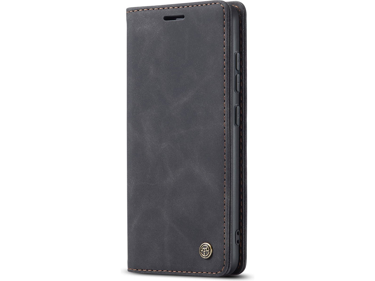 CaseMania Vintage Slim Bookcase Zwart - Samsung Galaxy A24 hoesje