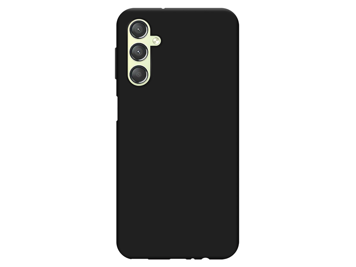 Just in Case TPU Case Zwart - Samsung Galaxy A24 hoesje