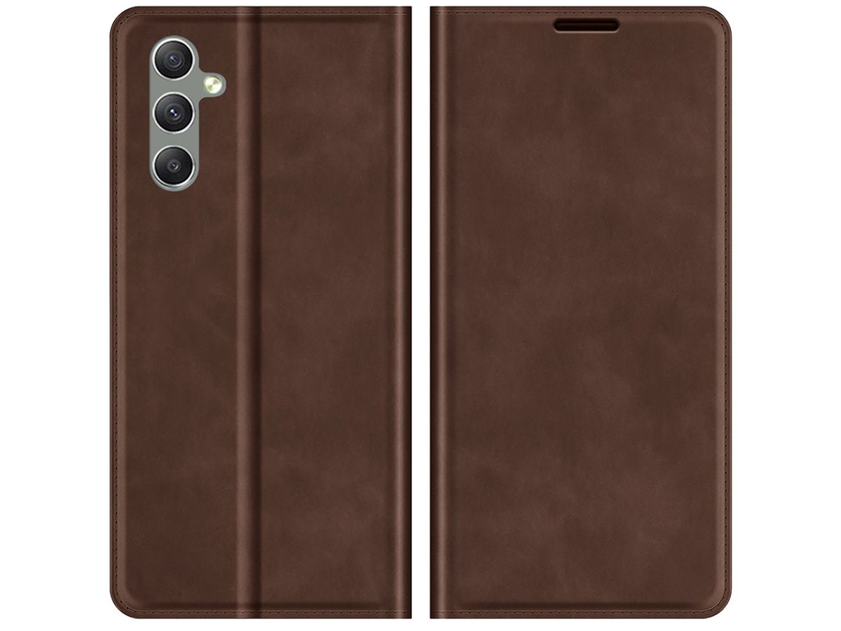 Just in Case Slim Wallet Case Bruin - Samsung Galaxy A24 hoesje