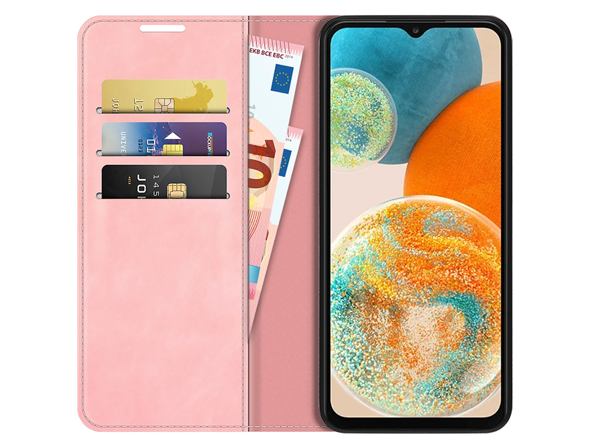 Just in Case Slim Wallet Case Roze - Samsung Galaxy A24 hoesje