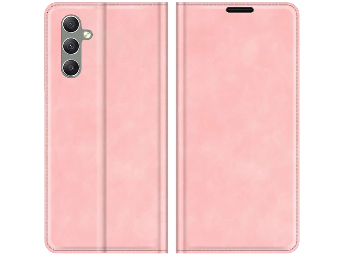 Just in Case Slim Wallet Case Roze - Samsung Galaxy A24 hoesje