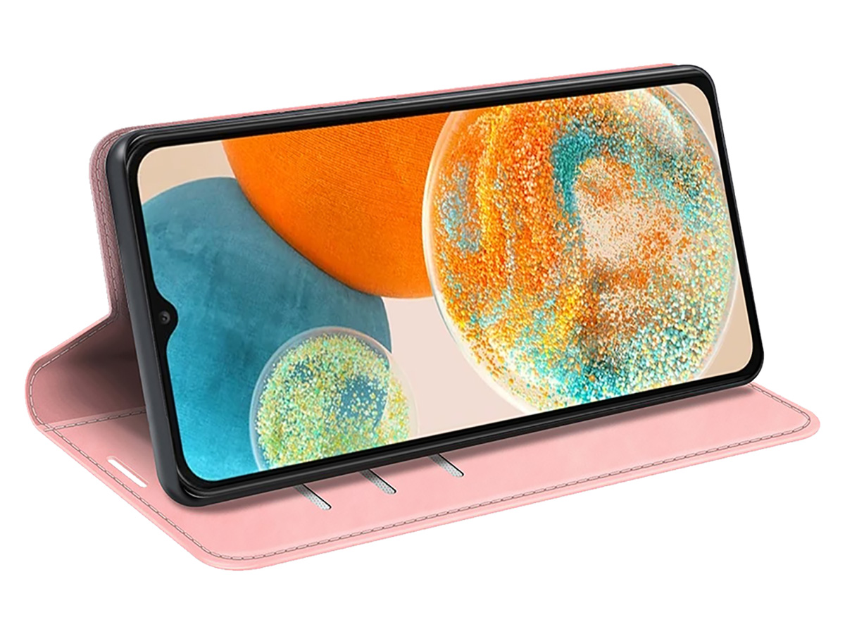 Just in Case Slim Wallet Case Roze - Samsung Galaxy A24 hoesje