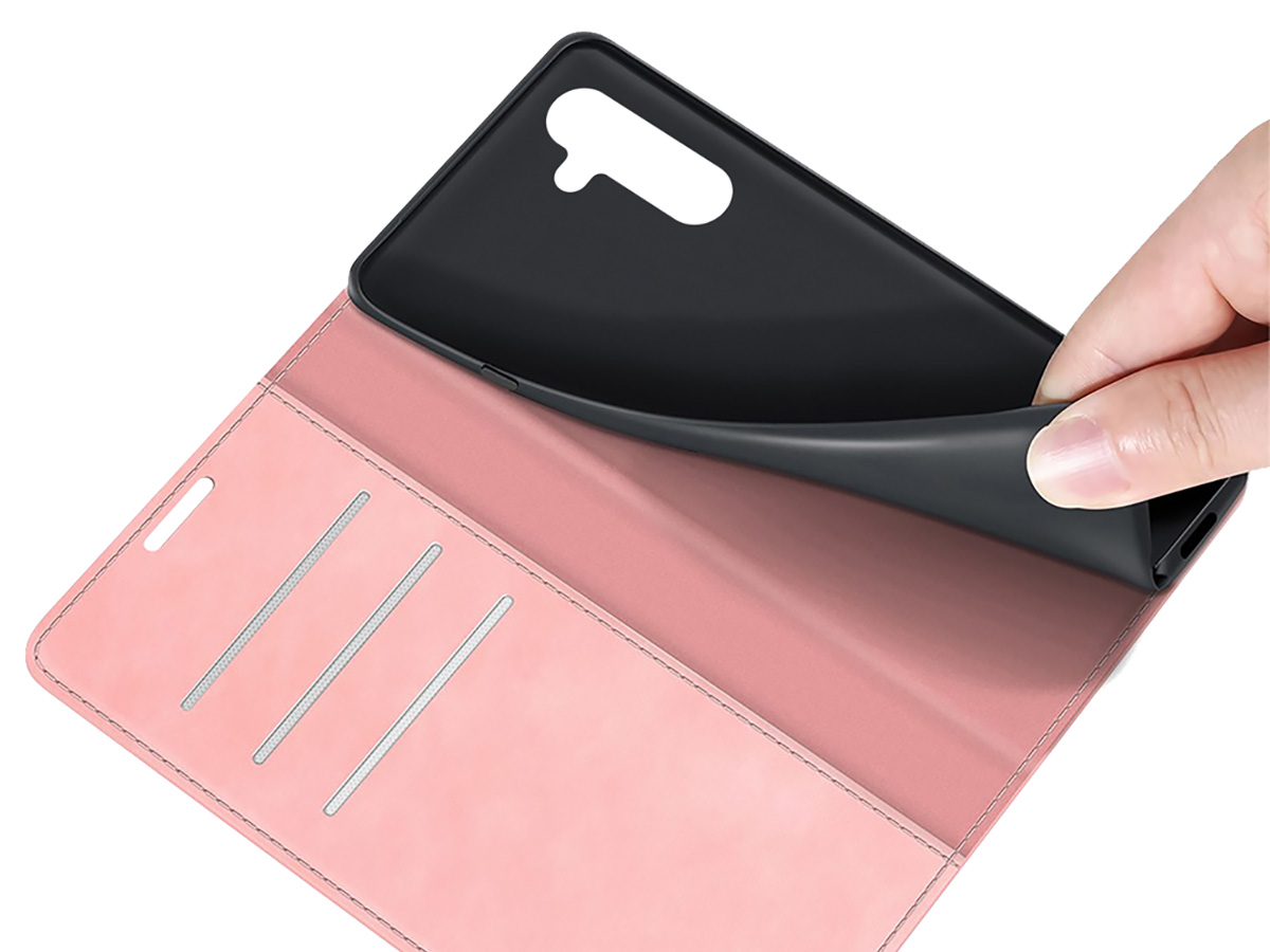 Just in Case Slim Wallet Case Roze - Samsung Galaxy A24 hoesje