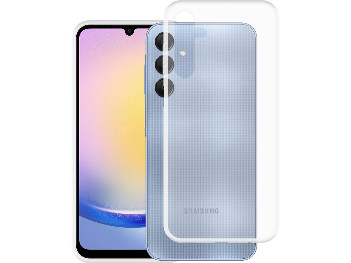 Just in Case TPU Case Doorzichtig - Samsung Galaxy A25 hoesje