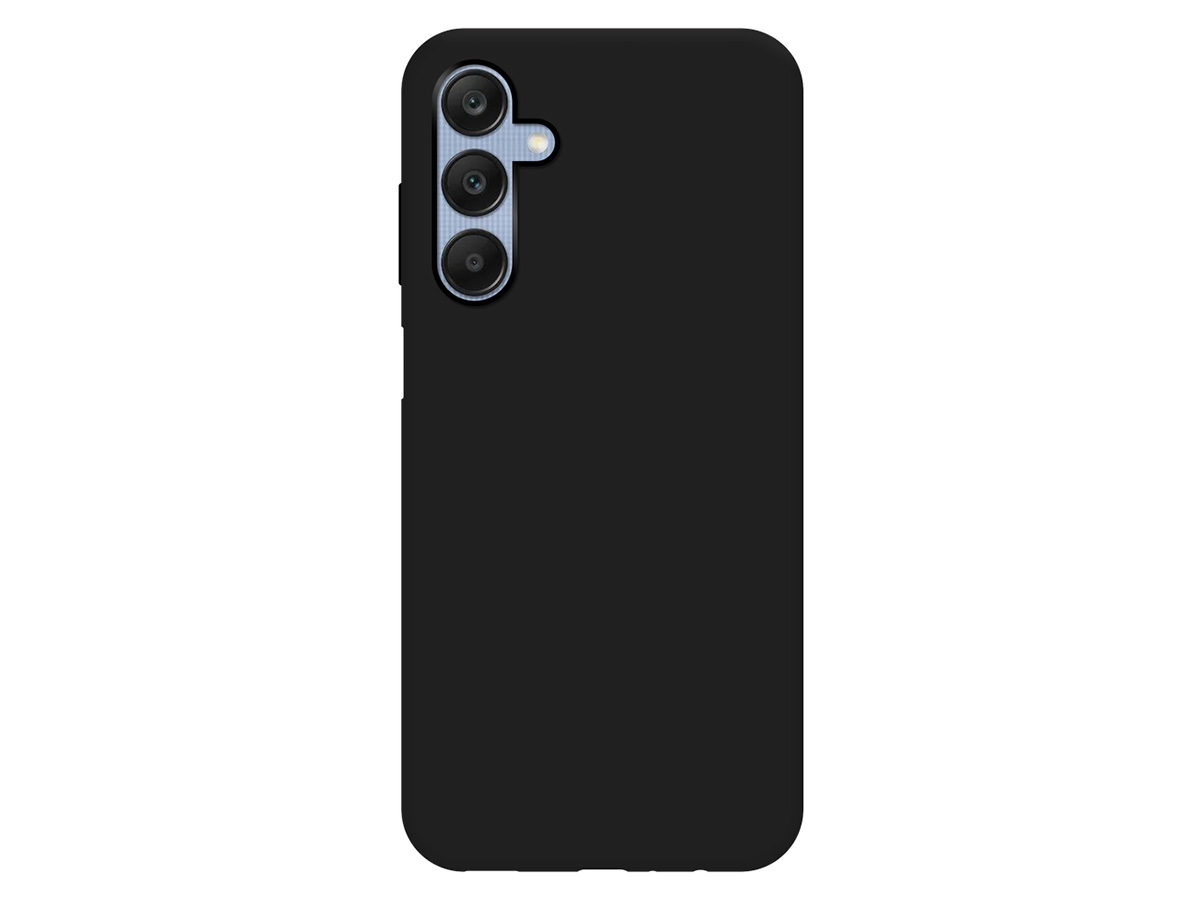 Just in Case TPU Case Zwart - Samsung Galaxy A25 hoesje