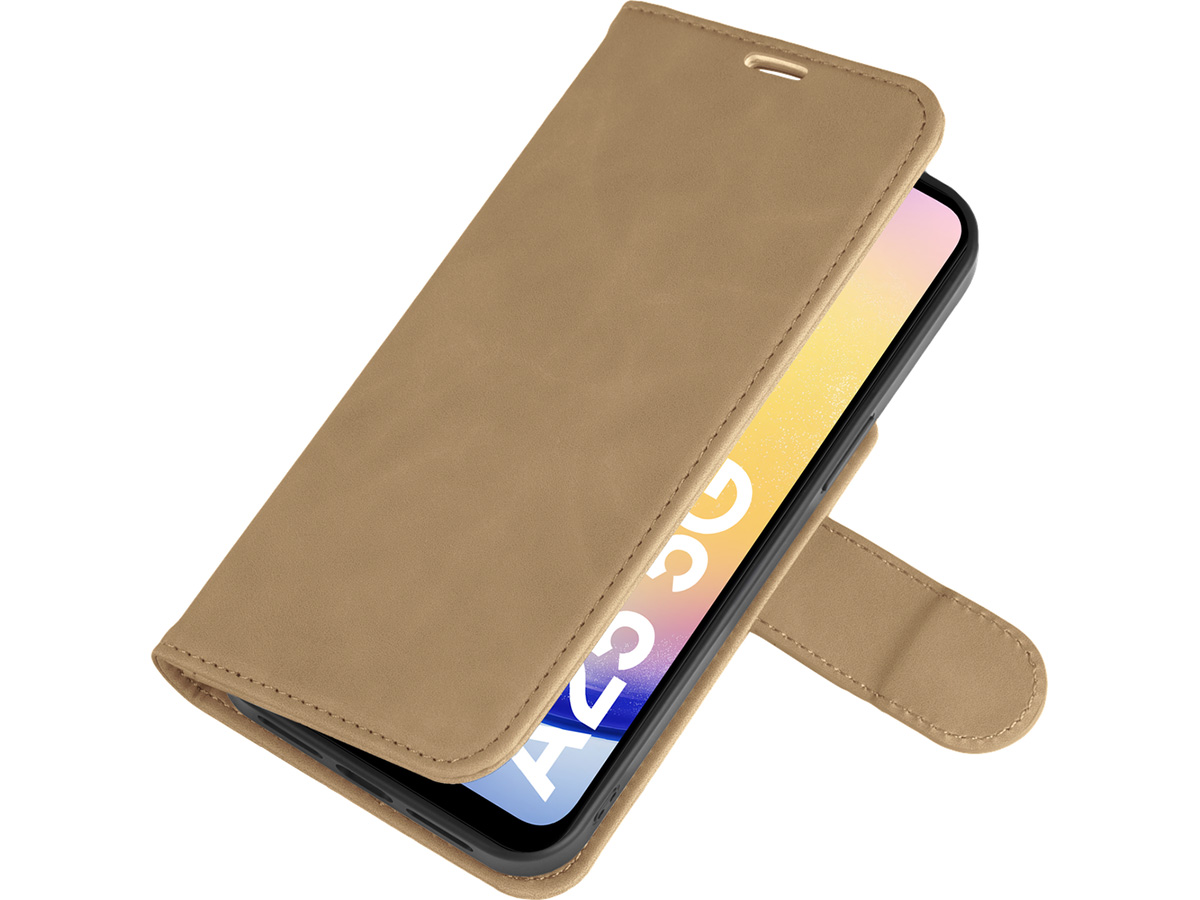 Just in Case Magnetic 2-in-1 Wallet Folio Bruin - Samsung Galaxy A25 hoesje