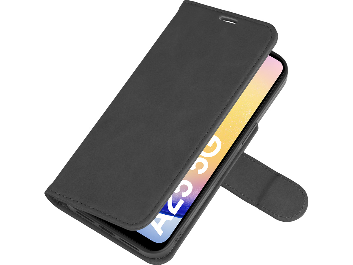 Just in Case Magnetic 2-in-1 Wallet Folio Zwart - Samsung Galaxy A25 hoesje