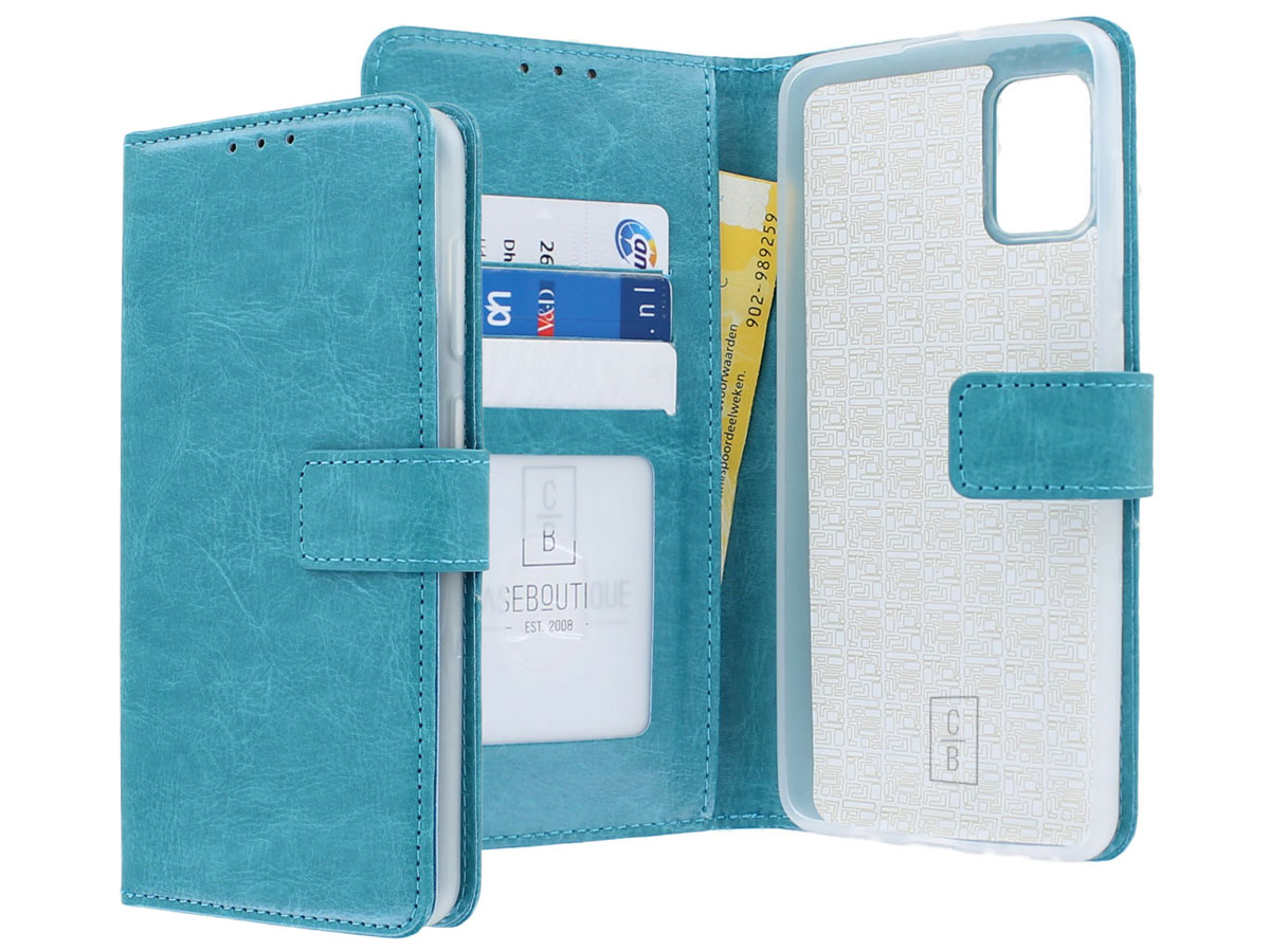 Bookcase Mapje Turquoise - Samsung Galaxy A31 hoesje