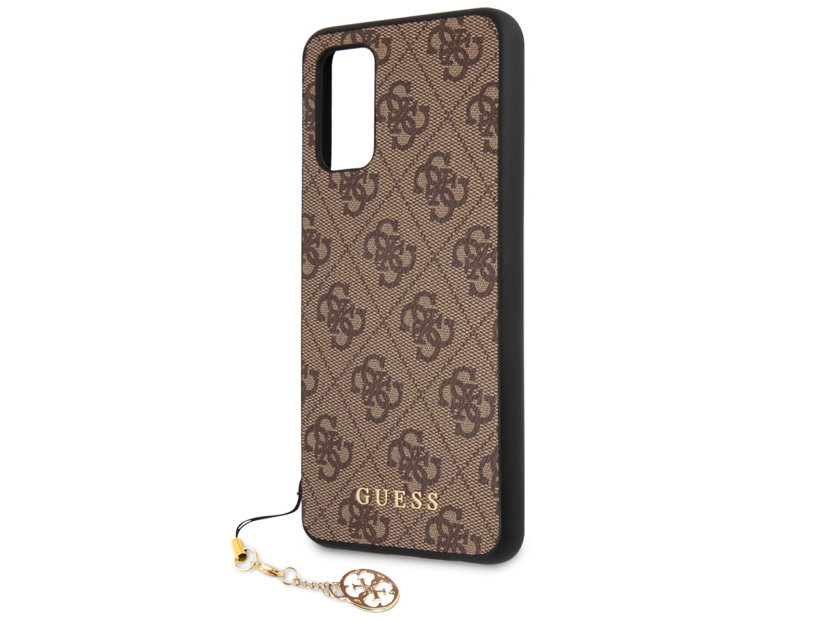 Guess Monogram Charm Case Bruin - Samsung Galaxy A32 4G hoesje