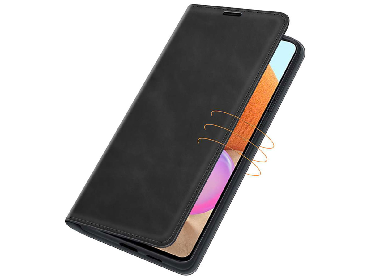 Just in Case Magnetic BookCase Zwart - Samsung Galaxy A32 4G hoesje