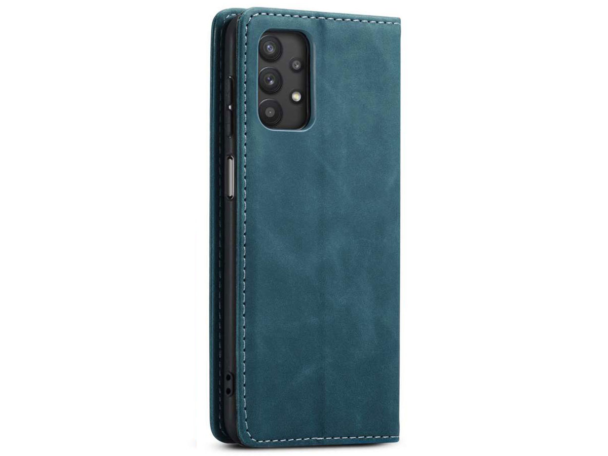 Just in Case Vintage BookCase Blauw - Samsung Galaxy A32 4G hoesje