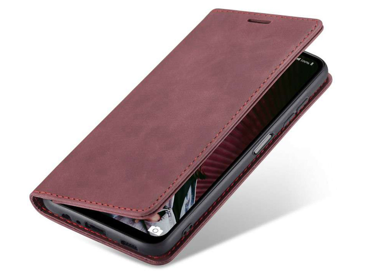 Just in Case Vintage BookCase Rood - Samsung Galaxy A32 4G hoesje