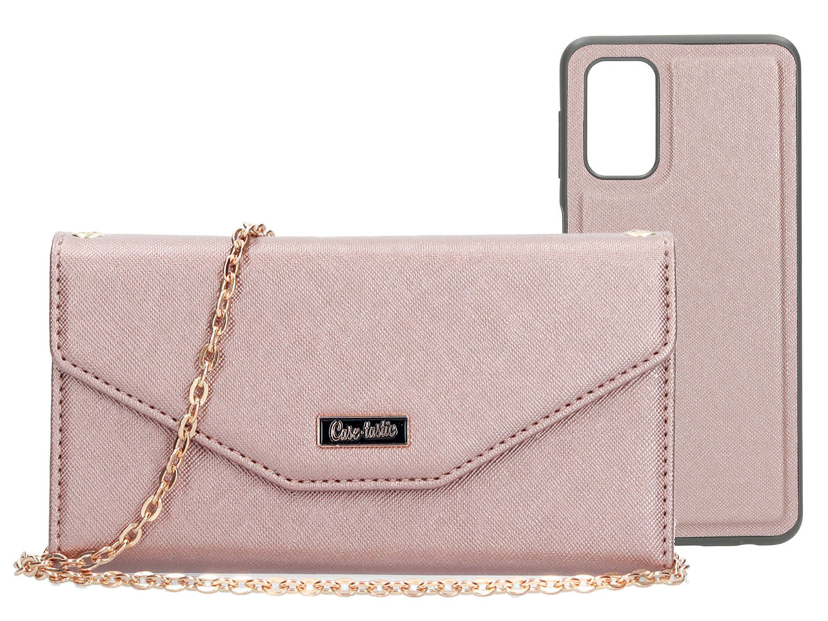 Casetastic Saffiano 2in1 Clutch Case Rosé - Samsung Galaxy A32 5G hoesje