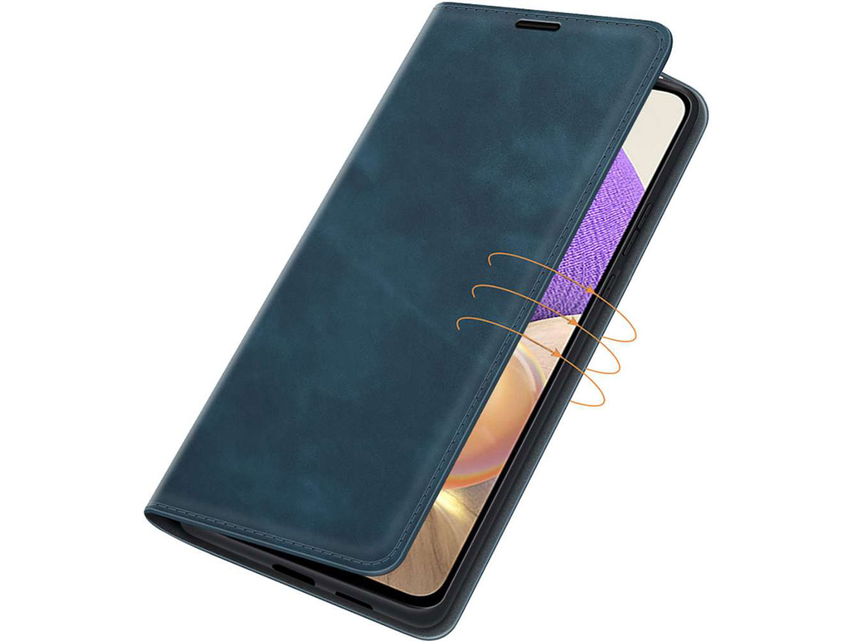 Just in Case Magnetic BookCase Blauw - Samsung Galaxy A32 5G hoesje