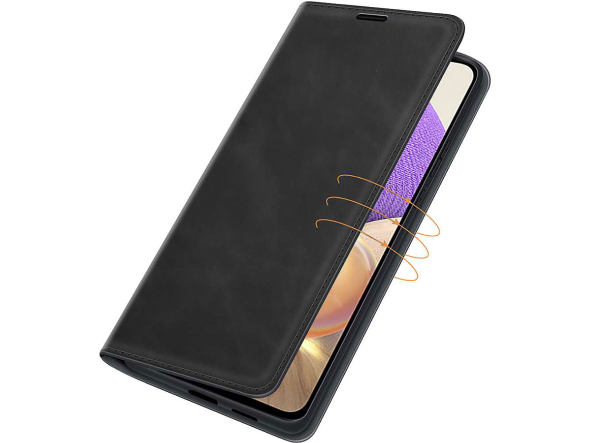 Just in Case Magnetic BookCase Zwart - Samsung Galaxy A32 5G hoesje