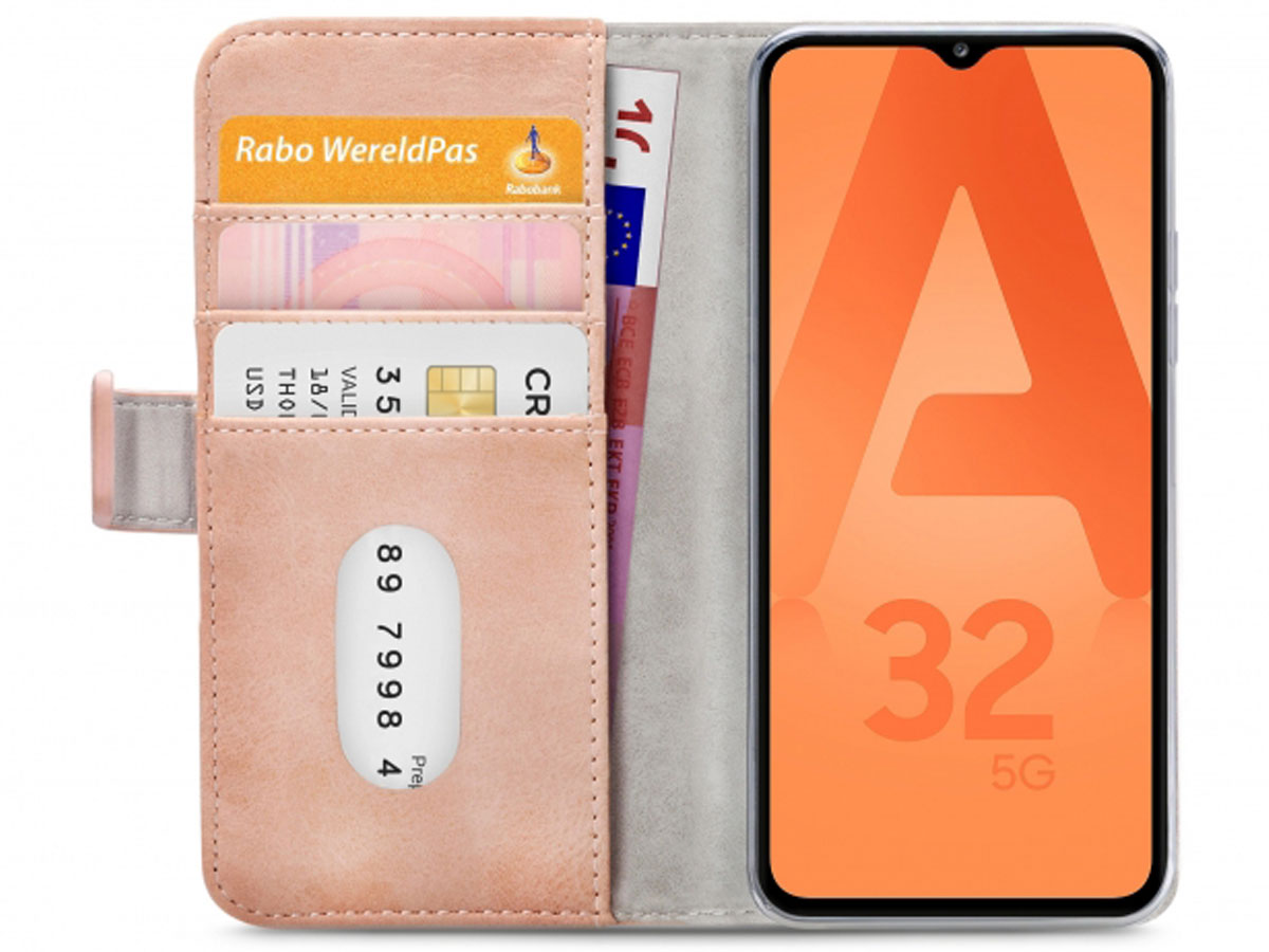 Mobilize Elite Walletbook Roze - Samsung Galaxy A32 5G hoesje