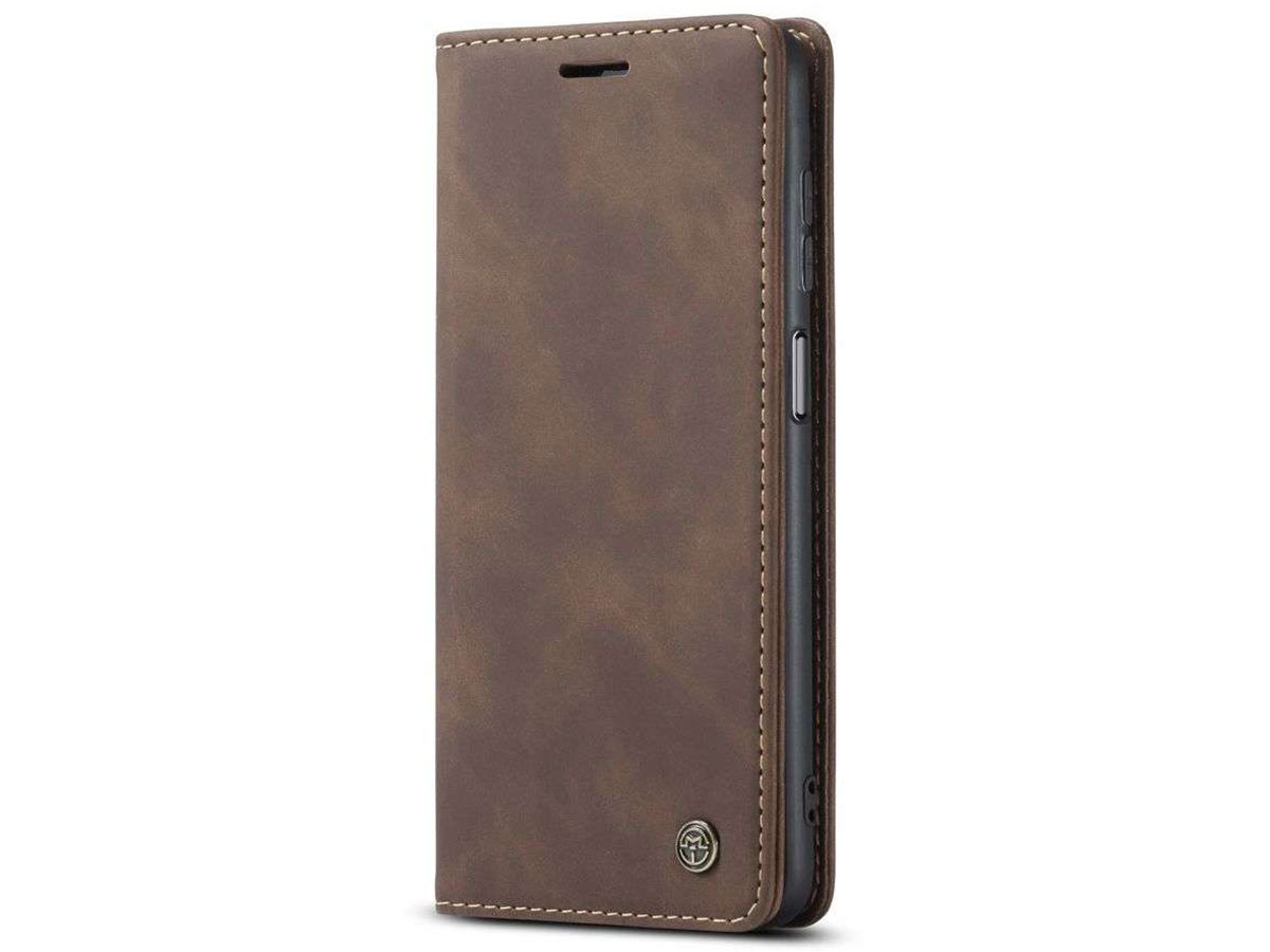 CaseMe Vintage BookCase Bruin - Samsung Galaxy A32 5G hoesje