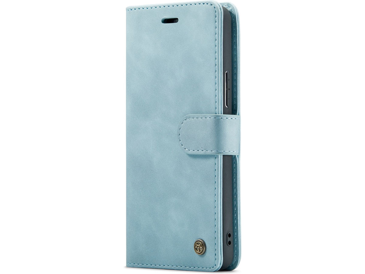 CaseMe 2in1 Magnetic Bookcase Aqua - Samsung Galaxy A33 Hoesje