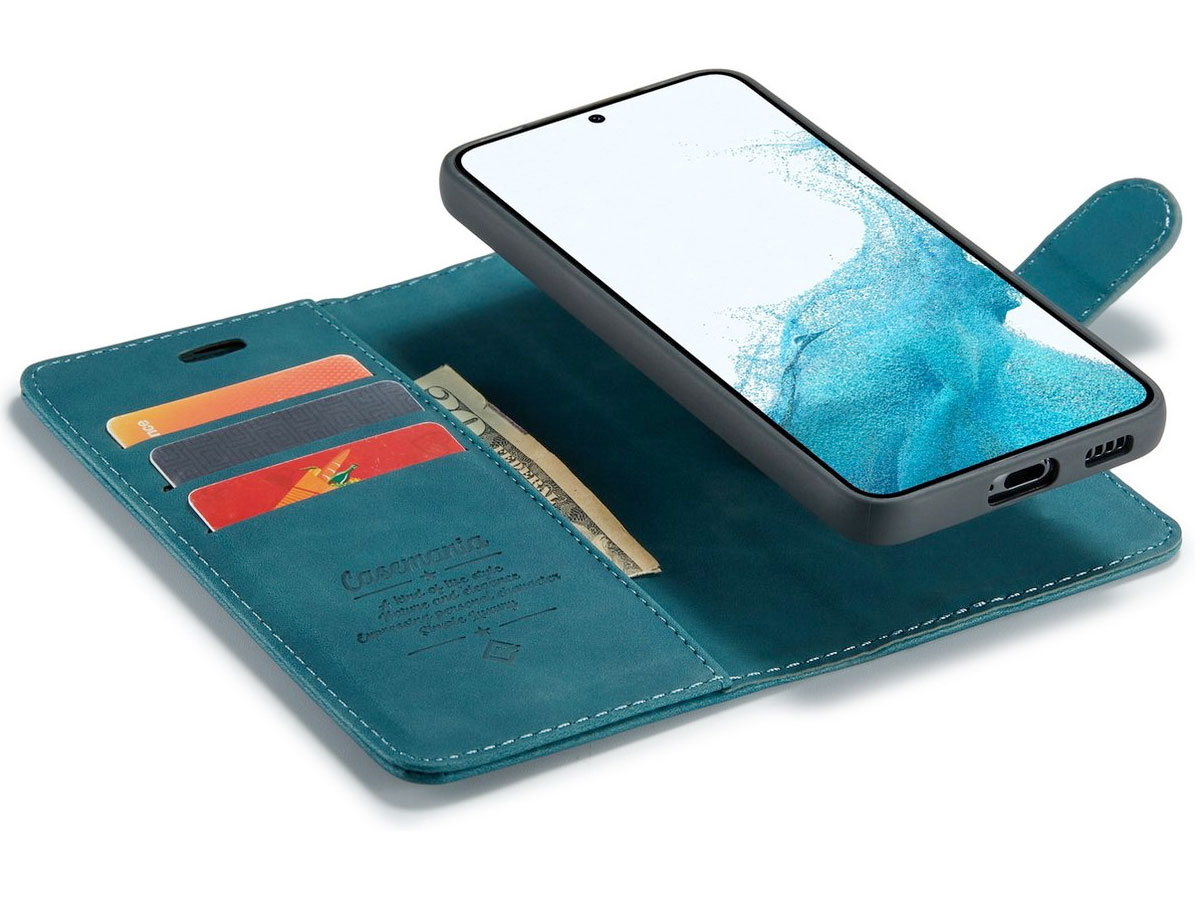 CaseMe 2in1 Magnetic Bookcase Groen - Samsung Galaxy A33 Hoesje