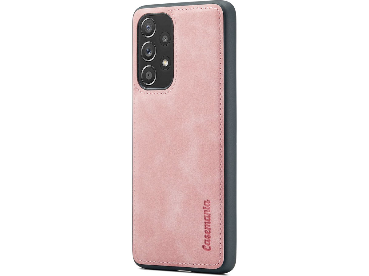 CaseMe 2in1 Magnetic Bookcase Roze - Samsung Galaxy A33 Hoesje