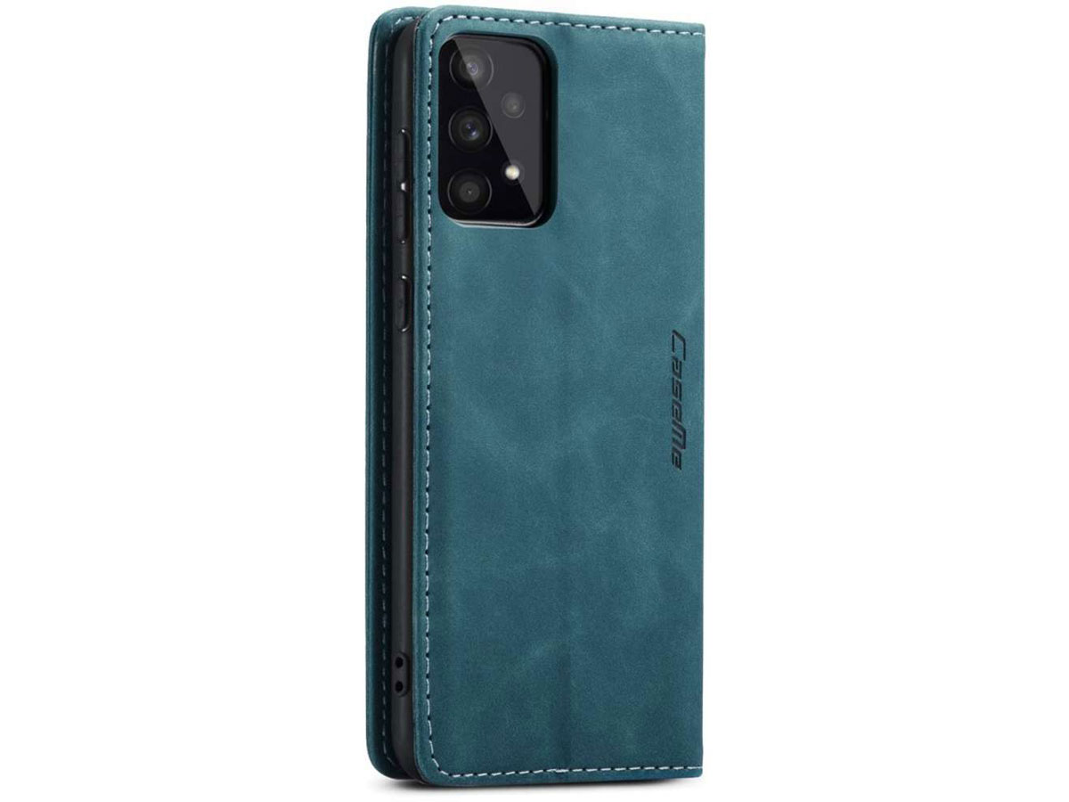 CaseMe Vintage BookCase Blauw - Samsung Galaxy A33 hoesje