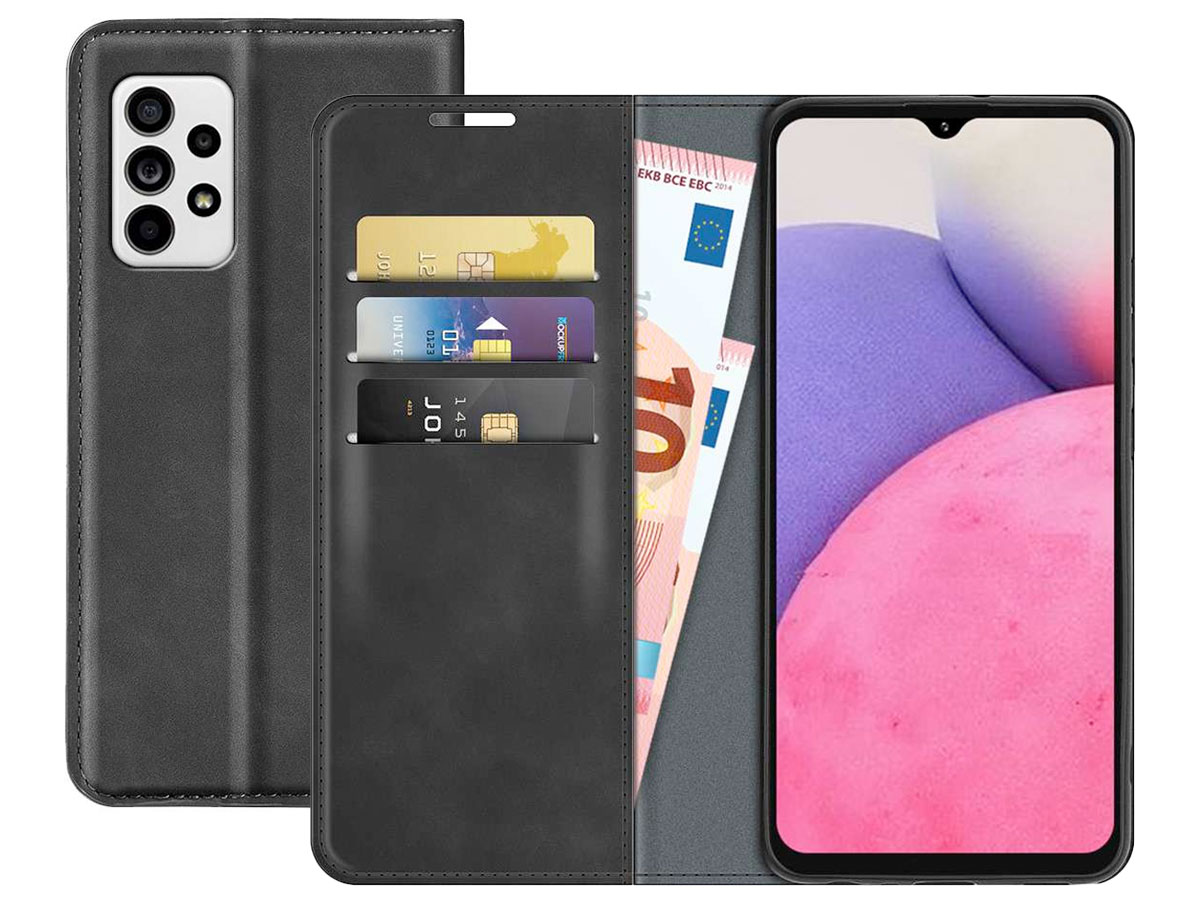 Just in Case Slim BookCase Zwart - Samsung Galaxy A33 5G hoesje